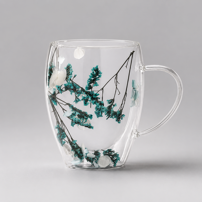 Doppelwandige Glastasse Botanical Bloom