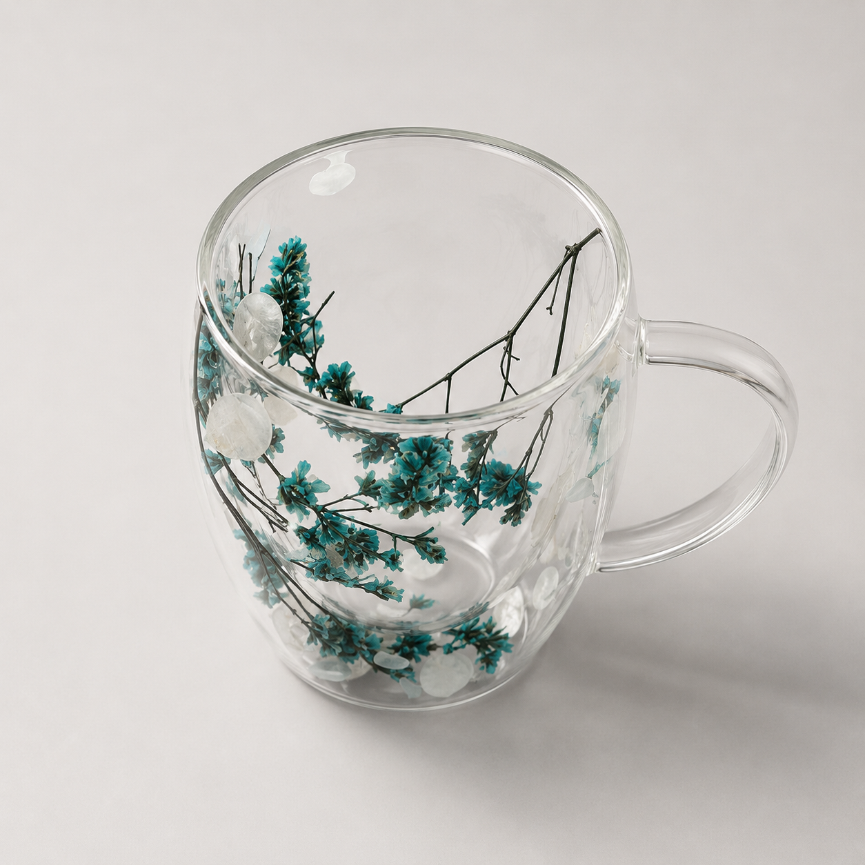 Doppelwandige Glastasse Botanical Bloom