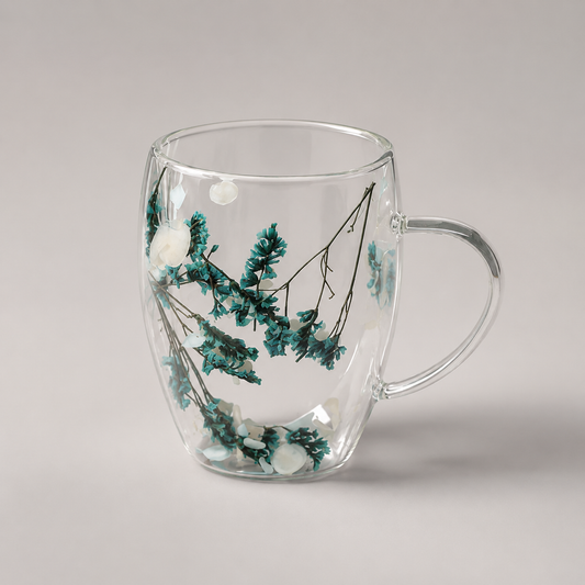 Doppelwandige Glastasse Botanical Bloom